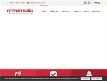 Tablet Screenshot of miromatic.com